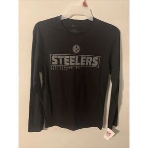 NFL Steelers Black Long Sleeve Tee